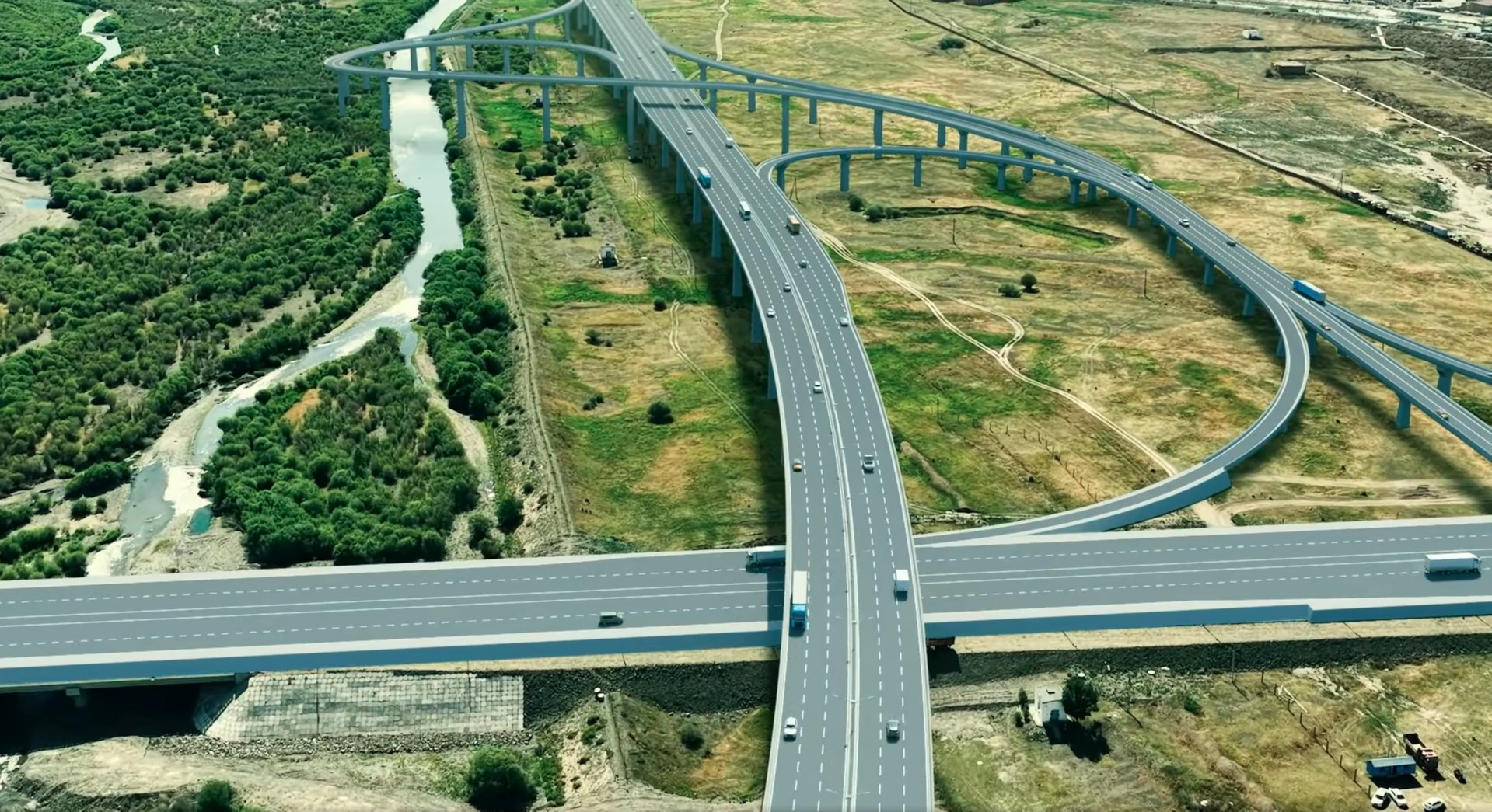 Туулын хурдны замын далангийн хөрс хуулалтыг хийж, түр зам тавьж байна